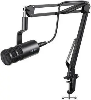 XLR Podcast Dynamic Microphone, Cardioid Studio Metal Mic with Boom Arm, Compatible with Audio Inter XLR Podcast Dynamic Microphone, Cardioid Studio Metal Mic with Boom Arm, Compatible with Audio Inter