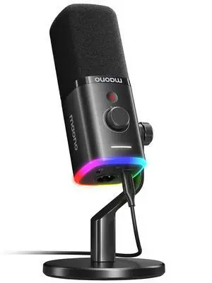 USB/XLR Podcasting Microphone for PC, Gaming Streaming Dynamic Mic with Mute Button, RGB, Desktop St USB/XLR Podcasting Microphone for PC, Gaming Streaming Dynamic Mic with Mute Button, RGB, Desktop St