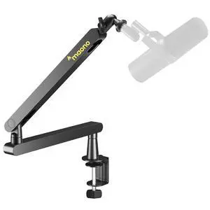 Microphone Boom Arm, Low Profile Mic Arm with Cable Management Channels, Desk Mount Clamp, Fully Adj Microphone Boom Arm, Low Profile Mic Arm with Cable Management Channels, Desk Mount Clamp, Fully Adj