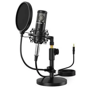 Condenser Microphone with 25mm Large Diaphragm, Professional Cardioid Studio Condenser Recording Mic Condenser Microphone with 25mm Large Diaphragm, Professional Cardioid Studio Condenser Recording Mic