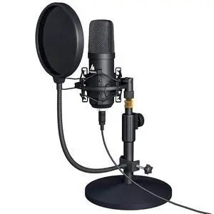 USB Microphone Kit 192KHZ/24BIT AU-A04T PC Condenser Podcast Streaming Cardioid Mic Plug & Play for USB Microphone Kit 192KHZ/24BIT AU-A04T PC Condenser Podcast Streaming Cardioid Mic Plug & Play for