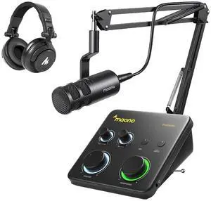 USB Audio Interface for PC & XLR Dynamic Microphone& Studio Headphone: Interface with XLR Input 24-b USB Audio Interface for PC & XLR Dynamic Microphone& Studio Headphone: Interface with XLR Input 24-b