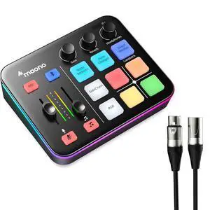 G1 NEO Gaming Audio Mixer, Audio Interface with Pro-preamp, RGB, Bluetooth, 48V Phantom Power for Li G1 NEO Gaming Audio Mixer, Audio Interface with Pro-preamp, RGB, Bluetooth, 48V Phantom Power for Li