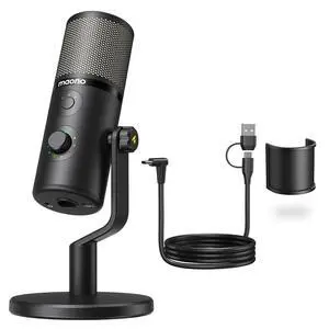 USB Microphone for Gaming Streaming, Podcast Condenser mic with 3 Polar Patterns Software for Twitch USB Microphone for Gaming Streaming, Podcast Condenser mic with 3 Polar Patterns Software for Twitch