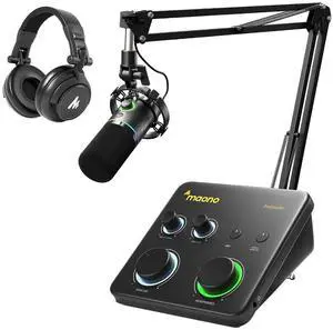 USB Audio Interface for PC & XLR/USB Dynamic Microphone& Studio Headphone: Interface with XLR Input USB Audio Interface for PC & XLR/USB Dynamic Microphone& Studio Headphone: Interface with XLR Input