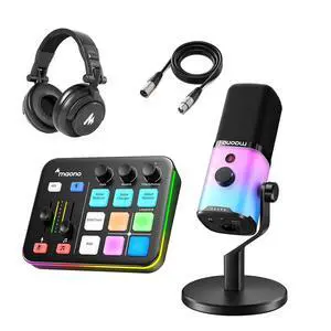 PD100X XLR/USB Gaming Microphone & caster G1 NEO & Studio Headphone & All in One Gaming Gear Bundle PD100X XLR/USB Gaming Microphone & caster G1 NEO & Studio Headphone & All in One Gaming Gear Bundle