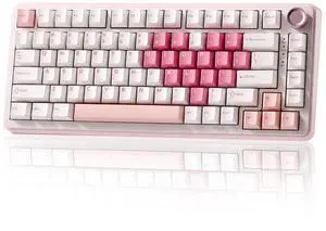 B75 PRO Wireless Mechanical Keyboard,75% Layout with Knob,Hot Swap Gasket Structure,Creamy Pre-lubed B75 PRO Wireless Mechanical Keyboard,75% Layout with Knob,Hot Swap Gasket Structure,Creamy Pre-lubed