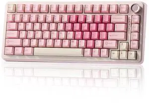 B75 PRO Wireless Mechanical Keyboard,75% Layout with Knob,Hot Swap Gasket Custom Structure,Creamy Pr B75 PRO Wireless Mechanical Keyboard,75% Layout with Knob,Hot Swap Gasket Custom Structure,Creamy Pr
