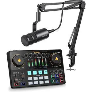 XLR Podcast Dynamic Microphone, Cardioid Studio Mic with Boom Arm for Vocal Recording,Streaming,Gami XLR Podcast Dynamic Microphone, Cardioid Studio Mic with Boom Arm for Vocal Recording,Streaming,Gami