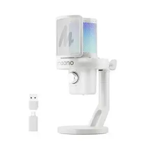 Wireless Gaming Microphone, USB Condenser Mic with Software, Noise Cancellation, AI Voice Changer, R Wireless Gaming Microphone, USB Condenser Mic with Software, Noise Cancellation, AI Voice Changer, R