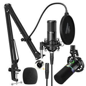 XLR Condenser Podcast Microphone PM320S with XLR/USB Dynamic Gaming Microphone PD200X for Streaming, XLR Condenser Podcast Microphone PM320S with XLR/USB Dynamic Gaming Microphone PD200X for Streaming,