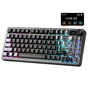 B75 PRO MAX QMK/VIA Wireless Mechanical Keyboard | 75% Layout with Screen and Knob, Custom Hot Swap, B75 PRO MAX QMK/VIA Wireless Mechanical Keyboard | 75% Layout with Screen and Knob, Custom Hot Swap,
