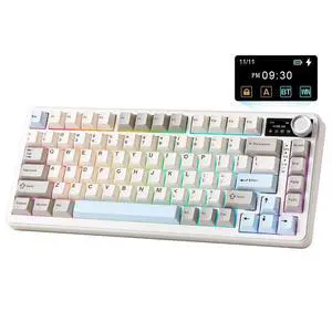 B75 PRO MAX QMK/VIA Wireless Mechanical Keyboard | 75% Layout with Screen and Knob, Custom Hot Swap, B75 PRO MAX QMK/VIA Wireless Mechanical Keyboard | 75% Layout with Screen and Knob, Custom Hot Swap,