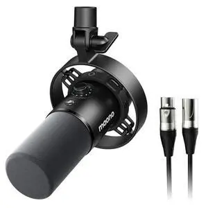 Dynamic Microphone and XLR Cable, USB Podcast Recording Mic for Vocal Recording, Content Creation, H Dynamic Microphone and XLR Cable, USB Podcast Recording Mic for Vocal Recording, Content Creation, H