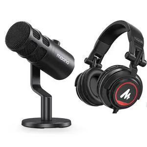USB Dynamic Microphone, Podcast Recording Mic with Gain Knob, Metal Structure, Voice-Isolating Techn USB Dynamic Microphone, Podcast Recording Mic with Gain Knob, Metal Structure, Voice-Isolating Techn