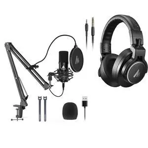USB Microphone, 192KHZ/24Bit Plug & Play PC Computer Podcast Condenser Cardioid Metal Mic Kit with P USB Microphone, 192KHZ/24Bit Plug & Play PC Computer Podcast Condenser Cardioid Metal Mic Kit with P