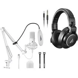 USB Microphone, 192kHz/24bit Plug & Play PC Computer Podcast Condenser Cardioid Metal Mic Kit with P USB Microphone, 192kHz/24bit Plug & Play PC Computer Podcast Condenser Cardioid Metal Mic Kit with P