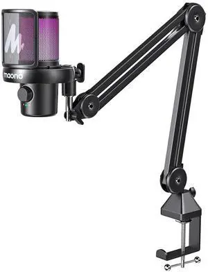 DM40 Wireless Gaming Microphone with Boom Arm BA37,Black DM40 Wireless Gaming Microphone with Boom Arm BA37,Black