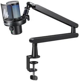 DM40 Pro AI Wireless Gaming Microphone with Low Profile Boom Arm BA92 DM40 Pro AI Wireless Gaming Microphone with Low Profile Boom Arm BA92