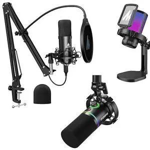 Podcast Equipment Bundle, Noise Cancellation mic with Mute, Gain, Monitoring for Streaming, Podcast, Podcast Equipment Bundle, Noise Cancellation mic with Mute, Gain, Monitoring for Streaming, Podcast,