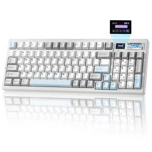 IF99 Wireless Mechanical Gaming Keyboard with Smart LCD Display, QMK/VIA Programmable BT/2.4G/USB-C IF99 Wireless Mechanical Gaming Keyboard with Smart LCD Display, QMK/VIA Programmable BT/2.4G/USB-C