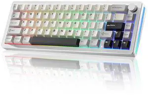 AL66 Wireless Mechanical Keyboard,Full Aluminum CNC,65% Knob Control,Bluetooth/2.4G/Wired,Hot Swappa AL66 Wireless Mechanical Keyboard,Full Aluminum CNC,65% Knob Control,Bluetooth/2.4G/Wired,Hot Swappa