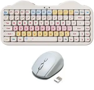 C75 Wireless Mechanical Keyboard(Beige, Milk V2 Switch), C2 Wireless Mouse(Gray) C75 Wireless Mechanical Keyboard(Beige, Milk V2 Switch), C2 Wireless Mouse(Gray)