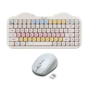 C75 Wireless Mechanical Keyboard(Beige, Candy Switch), C2 Wireless Mouse(Gray) C75 Wireless Mechanical Keyboard(Beige, Candy Switch), C2 Wireless Mouse(Gray)