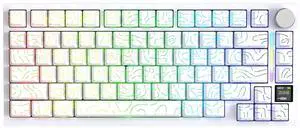 X820 Ultra 75% Wireless Gaming Mechanical Keyboard Hot-Swappable Gasket Mount RGB Backlit BT/2.4G/Wi X820 Ultra 75% Wireless Gaming Mechanical Keyboard Hot-Swappable Gasket Mount RGB Backlit BT/2.4G/Wi