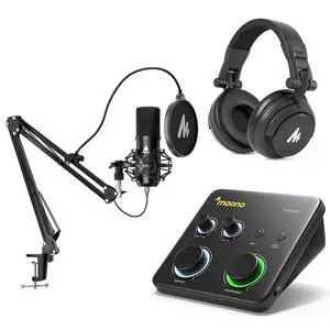 USB XLR Condenser Microphone Set: PC Computer Podcast Cardioid Metal Mic Kit with Software for Recor USB XLR Condenser Microphone Set: PC Computer Podcast Cardioid Metal Mic Kit with Software for Recor