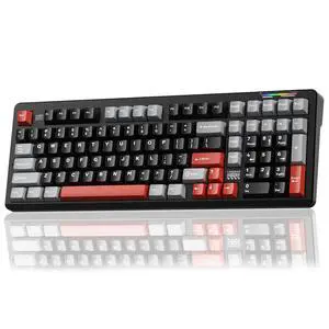 LINGBAO K98 Wireless Mechanical Gaming Keyboard, Tri-Mode BT5.0/2.4GHz/USB-C, Gasket Custom Hot-Swap LINGBAO K98 Wireless Mechanical Gaming Keyboard, Tri-Mode BT5.0/2.4GHz/USB-C, Gasket Custom Hot-Swap