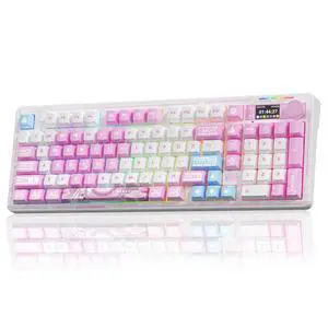 LINGBAO K98 PRO Anime Mechanical Keyboard Wireless, with Screen & Knob,RGB Gaming Keyboard, Tri-Mode LINGBAO K98 PRO Anime Mechanical Keyboard Wireless, with Screen & Knob,RGB Gaming Keyboard, Tri-Mode