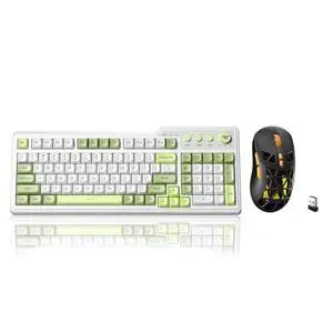Aula F3099 Wireless Keyboard and Mouse Combo, Tri-Mode BT5.0/2.4GHz/USB-C Cute Creamy Keyboard with Aula F3099 Wireless Keyboard and Mouse Combo, Tri-Mode BT5.0/2.4GHz/USB-C Cute Creamy Keyboard with