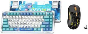 LINGBAO K75 Wireless Mechanical Keyboard,75% Anime Gaming Keyboard,Tri-Mode 2.4GHz/BT/Wired Recharge LINGBAO K75 Wireless Mechanical Keyboard,75% Anime Gaming Keyboard,Tri-Mode 2.4GHz/BT/Wired Recharge