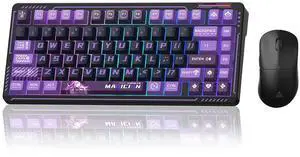 LINGBAO K75 Wireless Mechanical 75% Anime Gaming Keyboard+SM850 - Wireless Gaming Mouse LINGBAO K75 Wireless Mechanical 75% Anime Gaming Keyboard+SM850 - Wireless Gaming Mouse