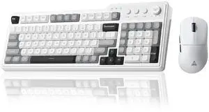 Aula F3099 Wireless Keyboard with Media Knob RGB Backlit Gaming Keyboard + SOLAKAKA SM850 - Wireless Aula F3099 Wireless Keyboard with Media Knob RGB Backlit Gaming Keyboard + SOLAKAKA SM850 - Wireless