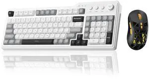 Aula F3099 Wireless Keyboard with Media Knob RGB Backlit Gaming Keyboard +SOLAKAKA SM802 Wireless Ga Aula F3099 Wireless Keyboard with Media Knob RGB Backlit Gaming Keyboard +SOLAKAKA SM802 Wireless Ga