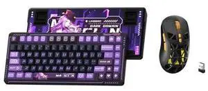 LINGBAO K75 Wireless Mechanical Keyboard,75% Anime Gaming Keyboard,Tri-Mode 2.4GHz/BT/Wired Recharge LINGBAO K75 Wireless Mechanical Keyboard,75% Anime Gaming Keyboard,Tri-Mode 2.4GHz/BT/Wired Recharge