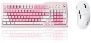 Aula F3099 Wireless Keyboard with Media Knob RGB Backlit Gaming Keyboard + SOLAKAKA SM850 - Wireless Aula F3099 Wireless Keyboard with Media Knob RGB Backlit Gaming Keyboard + SOLAKAKA SM850 - Wireless