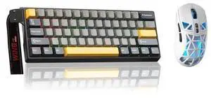Aula WIN60 HE MAX- 60% Mechanical Gaming Keyboard Wired, Hall Effect Magnetic Switch Keyboard+SM802 Aula WIN60 HE MAX- 60% Mechanical Gaming Keyboard Wired, Hall Effect Magnetic Switch Keyboard+SM802