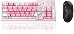 Aula F3099 Wireless Keyboard with Media Knob RGB Backlit Gaming Keyboard + SOLAKAKA SM850 - Wireless Aula F3099 Wireless Keyboard with Media Knob RGB Backlit Gaming Keyboard + SOLAKAKA SM850 - Wireless