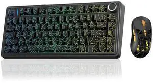 Aula F75 HE Wireless Hall Effect Magnetic Switch Gaming Keyboard +SOLAKAKA SM802 Wireless Gaming Mou Aula F75 HE Wireless Hall Effect Magnetic Switch Gaming Keyboard +SOLAKAKA SM802 Wireless Gaming Mou