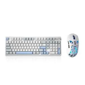 LEOBOG A98 Wireless Mechanical Keyboard and Mouse Combo,RGB Backlit Rechargeable 8000mAh Battery, Cr LEOBOG A98 Wireless Mechanical Keyboard and Mouse Combo,RGB Backlit Rechargeable 8000mAh Battery, Cr