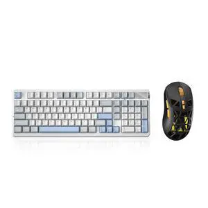 LEOBOG A98 Wireless Mechanical Keyboard and Mouse Combo,RGB Backlit Rechargeable 8000mAh Battery, Cr LEOBOG A98 Wireless Mechanical Keyboard and Mouse Combo,RGB Backlit Rechargeable 8000mAh Battery, Cr