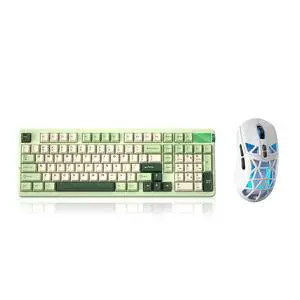 LEOBOG A98 Wireless Mechanical Keyboard and Mouse Combo,RGB Backlit Rechargeable 8000mAh Battery, Cr LEOBOG A98 Wireless Mechanical Keyboard and Mouse Combo,RGB Backlit Rechargeable 8000mAh Battery, Cr