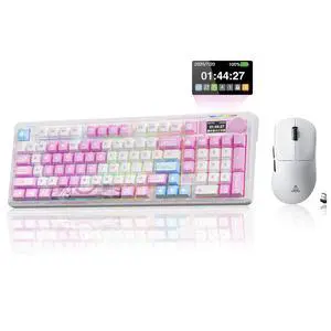 LINGBAO K98 Pro Wireless Keyboard and Mouse Combo for Gaming, Tri-Mode BT5.0/2.4G/USB-C Wired, 96% M LINGBAO K98 Pro Wireless Keyboard and Mouse Combo for Gaming, Tri-Mode BT5.0/2.4G/USB-C Wired, 96% M
