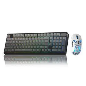 LEOBOG A98 Wireless Mechanical Keyboard, Tri-Mode BT5.0/2.4GHz/USB-C Creamy Keyboard +SOLAKAKA SM802 LEOBOG A98 Wireless Mechanical Keyboard, Tri-Mode BT5.0/2.4GHz/USB-C Creamy Keyboard +SOLAKAKA SM802