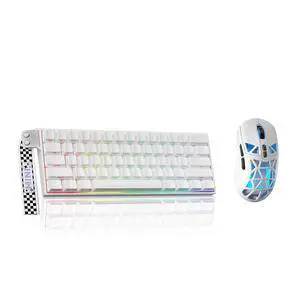Aula MINI60 HE PRO - 60% Mechanical Gaming Keyboard Wireless, Hall Effect Magnetic Switch(White)+SM8 Aula MINI60 HE PRO - 60% Mechanical Gaming Keyboard Wireless, Hall Effect Magnetic Switch(White)+SM8
