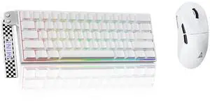 Aula MINI60 HE PRO - 60% Mechanical Gaming Keyboard Wireless, Hall Effect Magnetic Switch(White)+SOL Aula MINI60 HE PRO - 60% Mechanical Gaming Keyboard Wireless, Hall Effect Magnetic Switch(White)+SOL