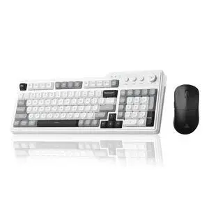 Aula F3099 Wireless Keyboard with Media Knob RGB Backlit Gaming Keyboard + SOLAKAKA SM850 - Wireless Aula F3099 Wireless Keyboard with Media Knob RGB Backlit Gaming Keyboard + SOLAKAKA SM850 - Wireless